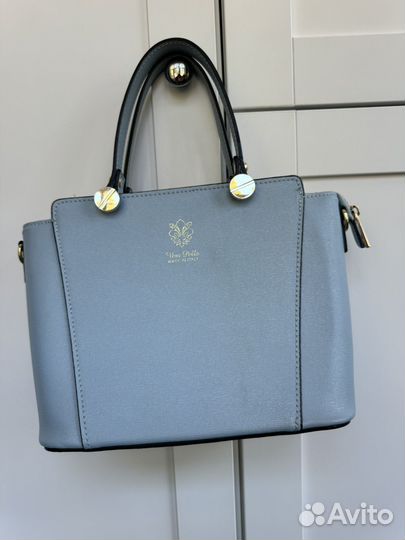 Сумка голубая Vera Pelle