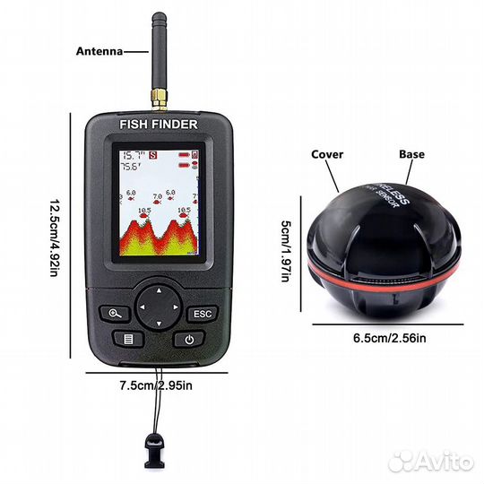 Беспроводной Эхолот Fish finder XJ-01