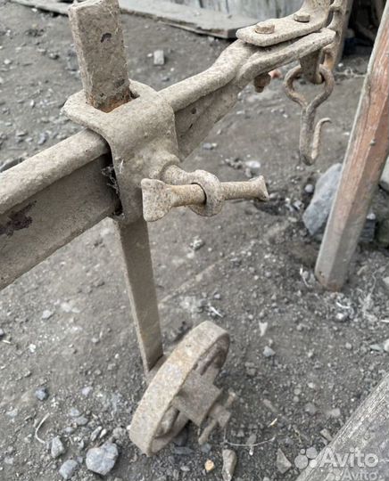 Конный плуг и бороны