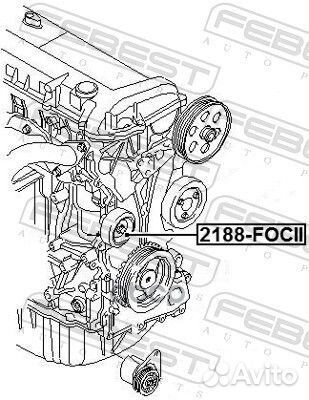 Ролик обводной комплект febest2188-focii CY011