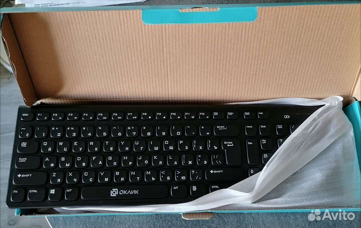 Беспроводная компьютерная клавиатура оклик 880S