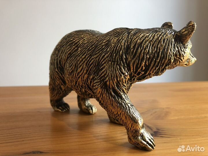 Медведь большой. Бронза. Фигурка. Статуэтка