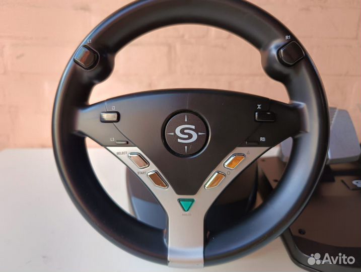 Игровой руль с педалями для ps1 и ps2