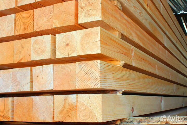 Брус 100х150х6000мм, от производителя, гост