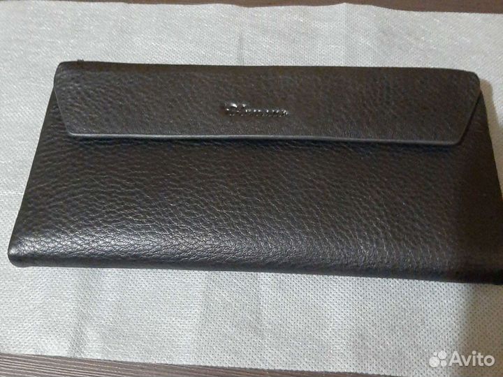 Портмоне, клач мужской, новый, натур. кожа