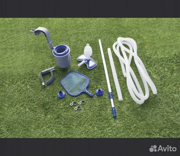 Набор для чистки бассейна (скиммер, сачок, пылесос