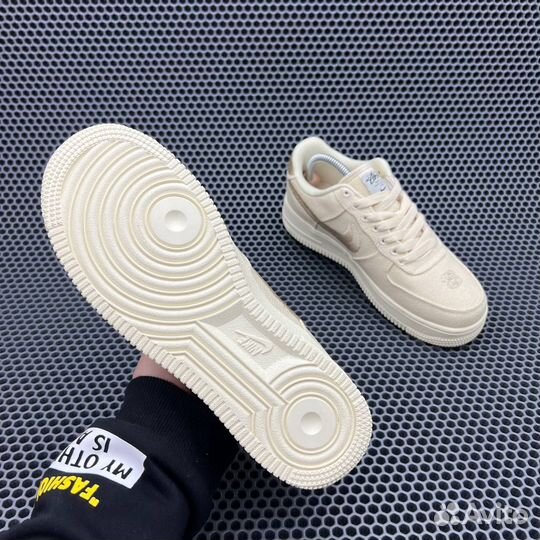 Кроссовки Nike Air Force 1 Low Stussy Fossil