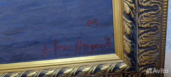 Картина маслом на холсте большая пейзаж