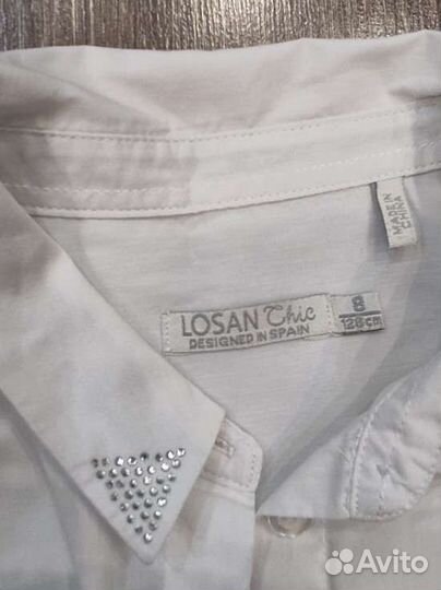 Рубашка белая для девочки