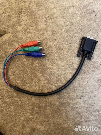 Переходник VGA на RCA тюльпаны