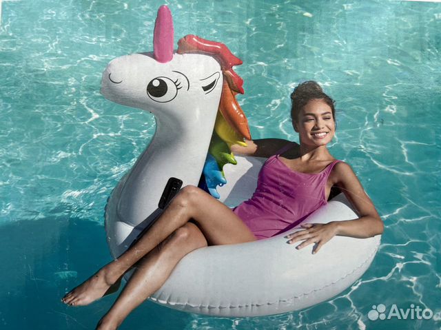 Надувной круг для плавания Единорог Новый