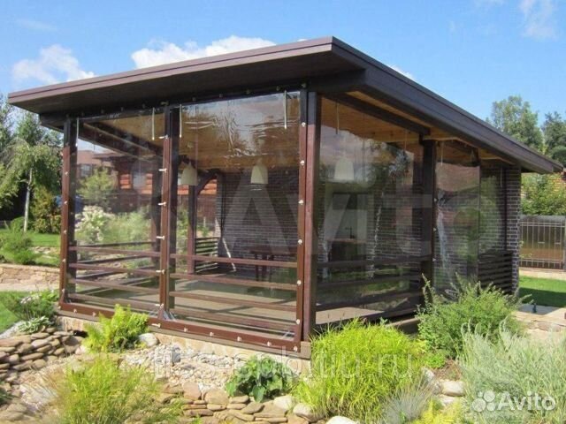 Мягкие окна для беседки, террасы, веранды