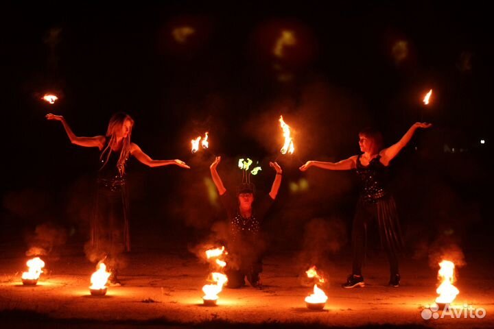 Фаер шоу световое шоу