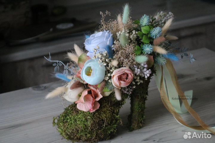 Букет из сухоцветов необычный