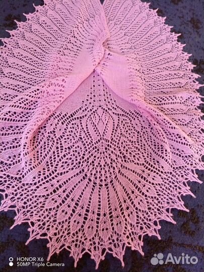 Пуховый платок шаль