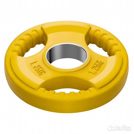 Диск обрезиненный с 3-мя хватами Voitto 1,25 кг, ц