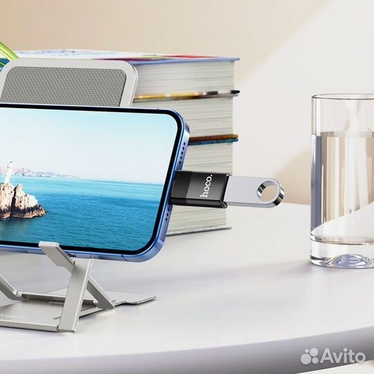 Адаптер переходник для lightning на USB Hoco UA17