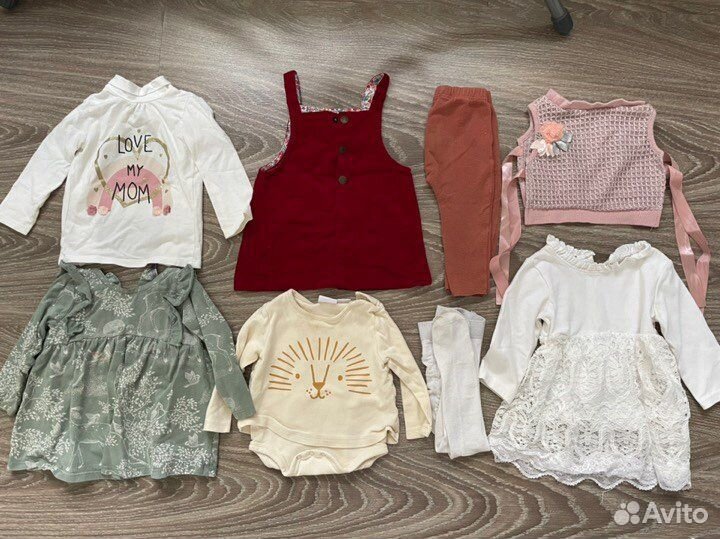 Вещи пакетом на девочку 80 р