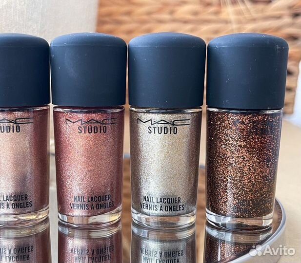 MAC лаки для ногтей глиттерные