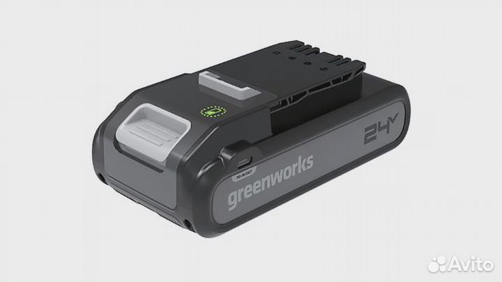 Аккумулятор Greenworks G24B4+, 24V, 4Ач, с двумя U