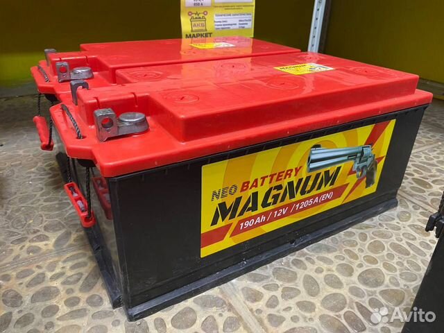 Аккумулятор Магнум 190 пп болт