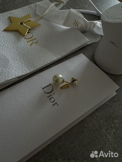 Моносерьга dior