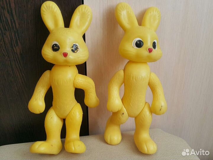Зайчики ретро игрушки коллекция