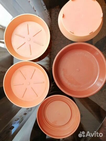 Блюдце под цветочный горшок, 5 шт