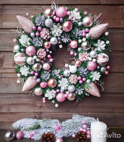 Новогодний венок. D 40-42
