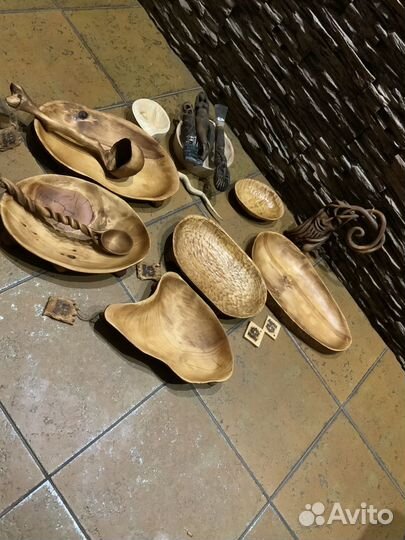 Деревянный поднос из сибирсого кедра