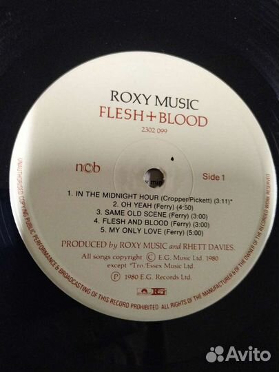 Roxy Music фирменный винил пластинки ferry