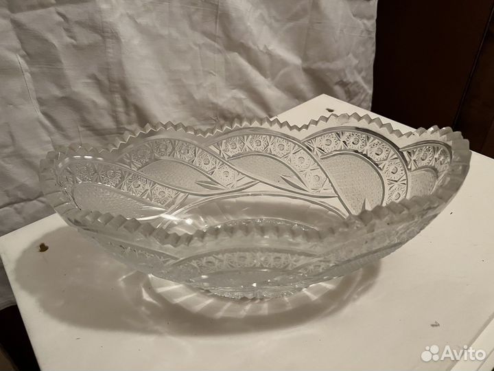 Ваза для фруктов, стопки хрусталь