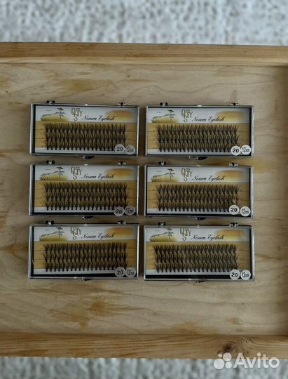 Накладные ресницы пучки