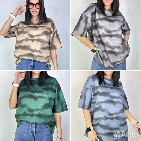 Футболка женская оверсайз спандекс новая