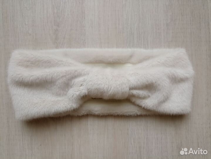 Зимняя повязка из искусственной норки