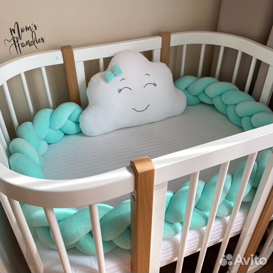 Бортики в кроватку, бортики косы новые