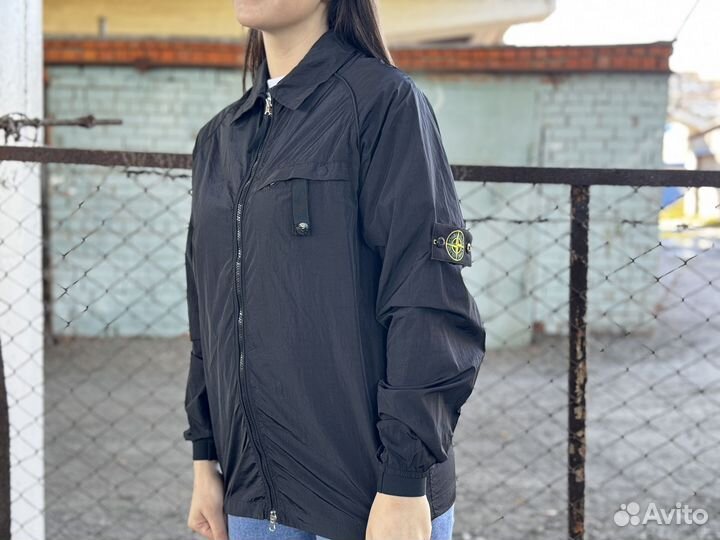 Ветровка чёрного цвета Stone Island Nylon Metal