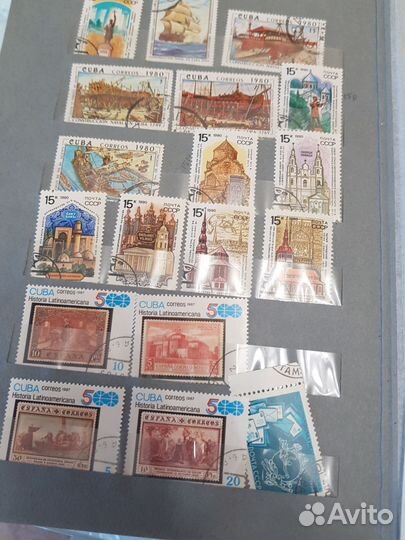 Альбом с собранием марок, спорт, одимпиада и др