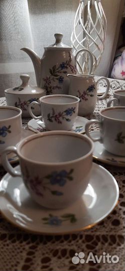 Кофейный сервиз гдр. Кахла.1969г