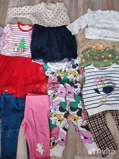 Вещи пакетом для девочки 74-80