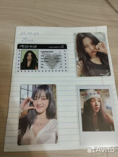 Карты кпоп (G)i-dle Юци Соён Минни