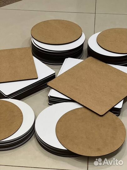 Подложки для торта Сатин, Фанера 3мм 6мм