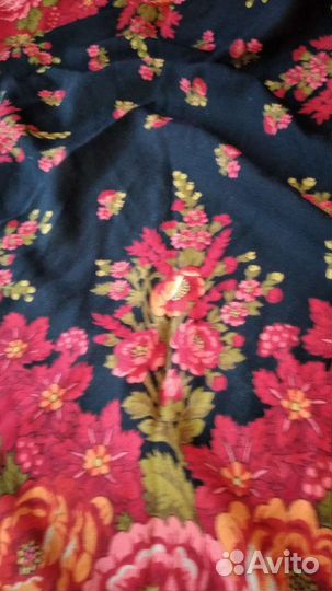 Раритет. СССР. Шаль Шерстяная Павлопосадская