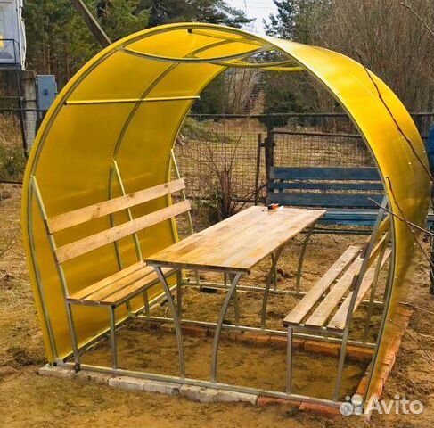 Беседка с поликарбонатом