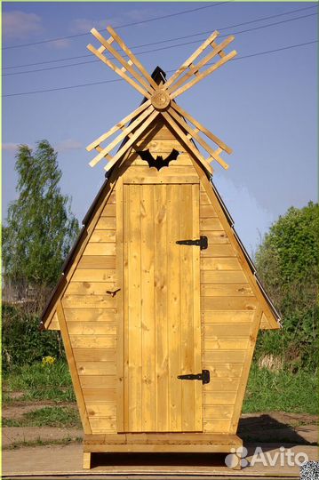 Дачный туалет деревянный BAG335