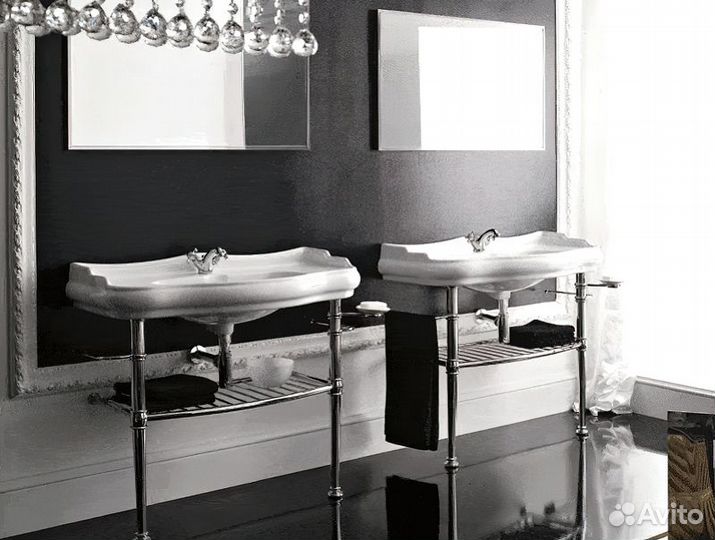 Консоль под раковину Kerasan Retro 100 730090 Хром