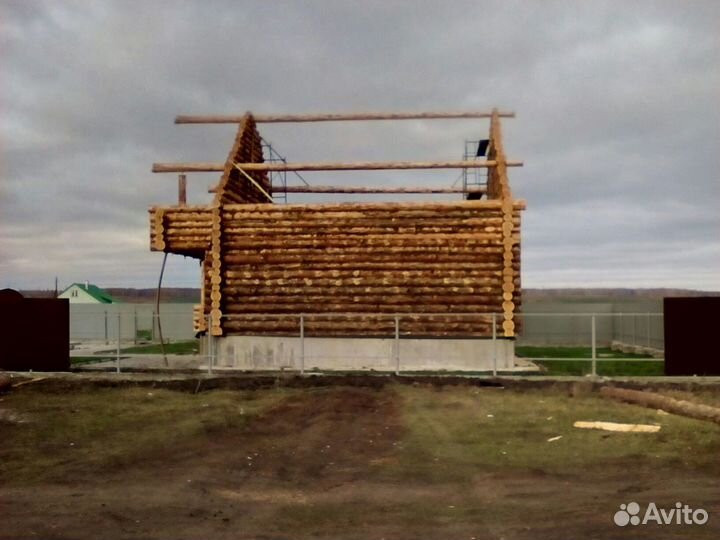 Монтаж срубов