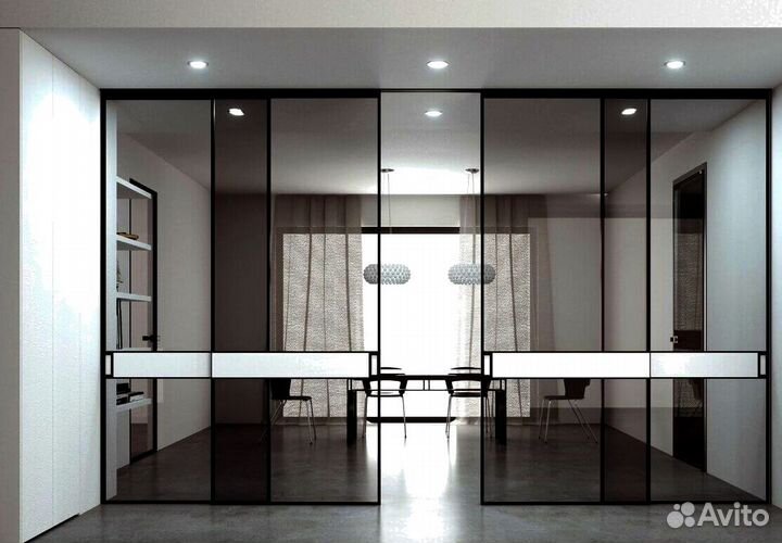 Стеклянные двери