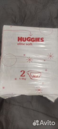 Подгузники Huggies elite soft 2