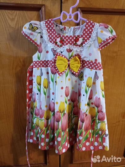 Платье для девочки 92